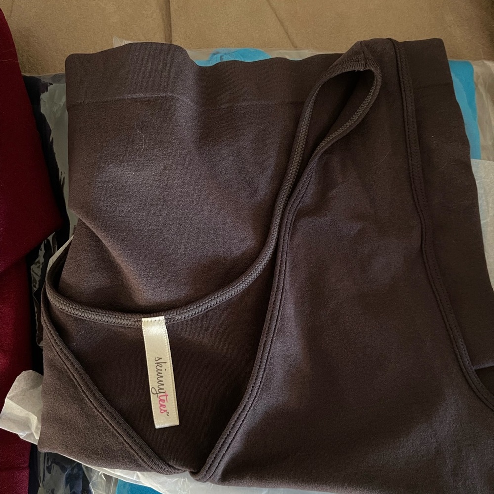 Four Skinny Tees from QVC NEW